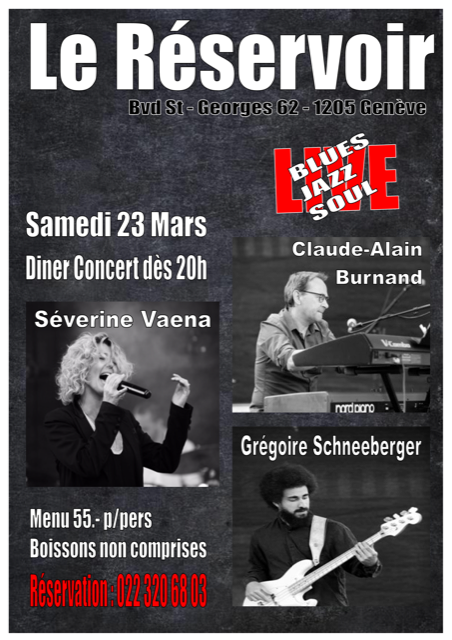 Samedi 23 Mars Diner Concert des 20h